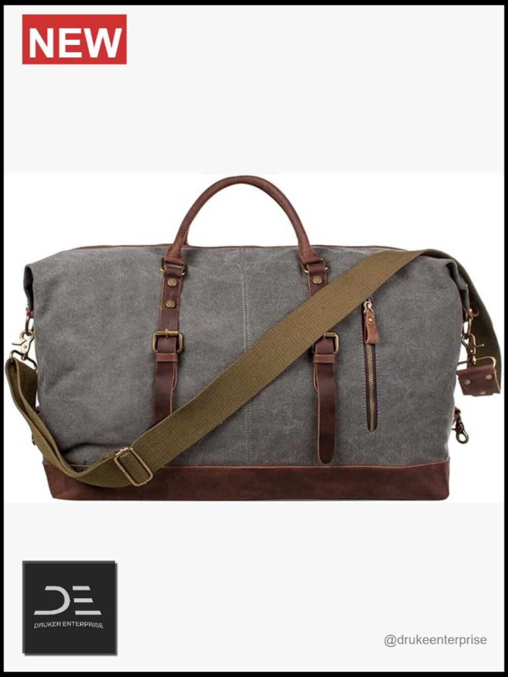Canvas Duffel Bag for Travel Carry On Weekender Bag Men